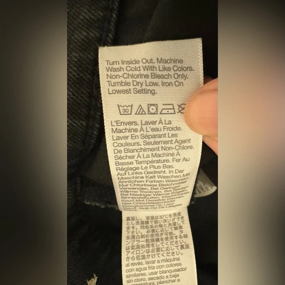 Madewell Charcoal Distressed Cropped Jeans - Picture 8 of 11